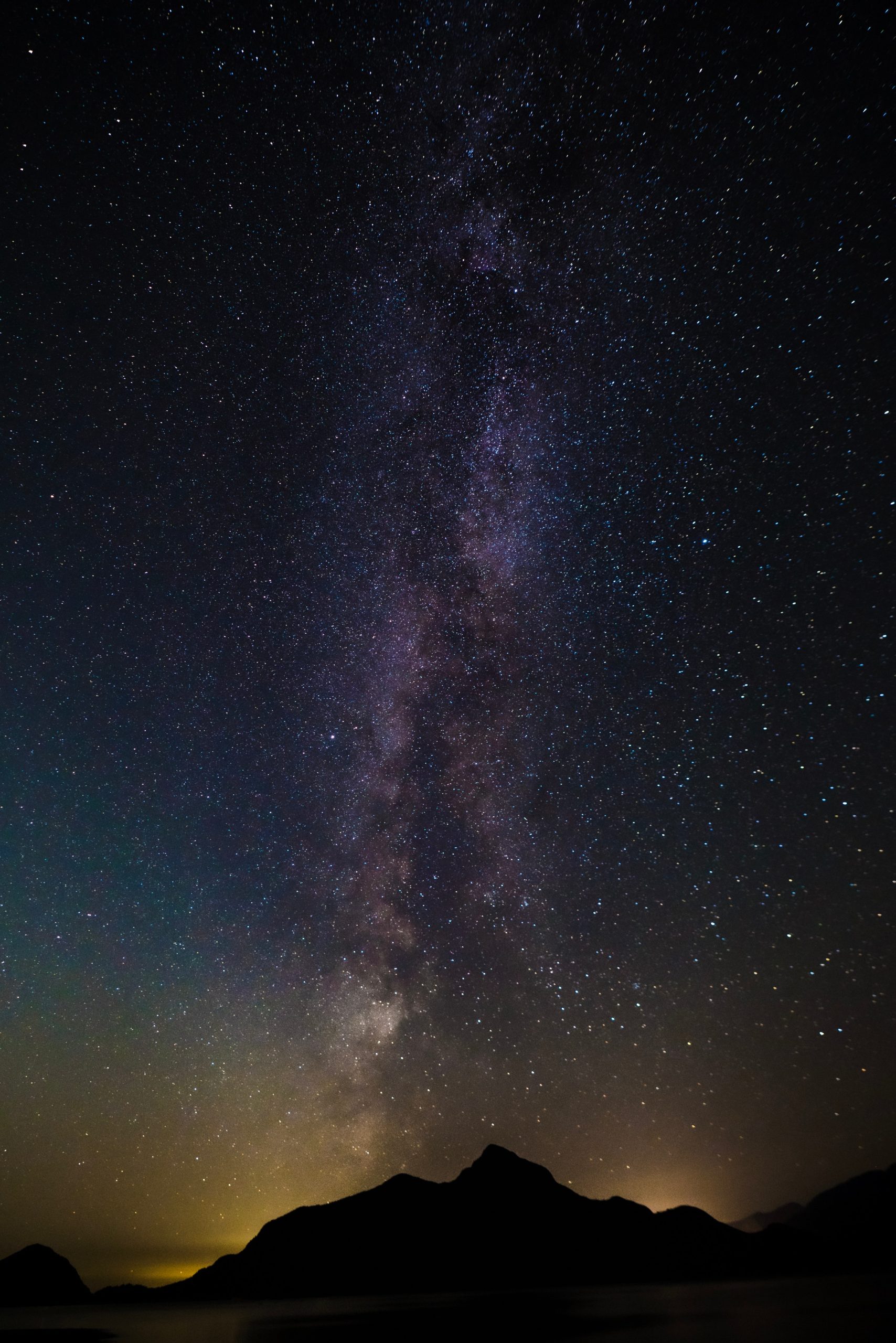 night sky with stars scaled