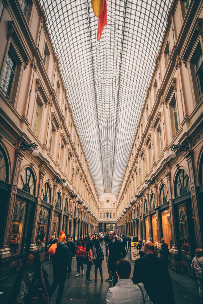 People walking on street