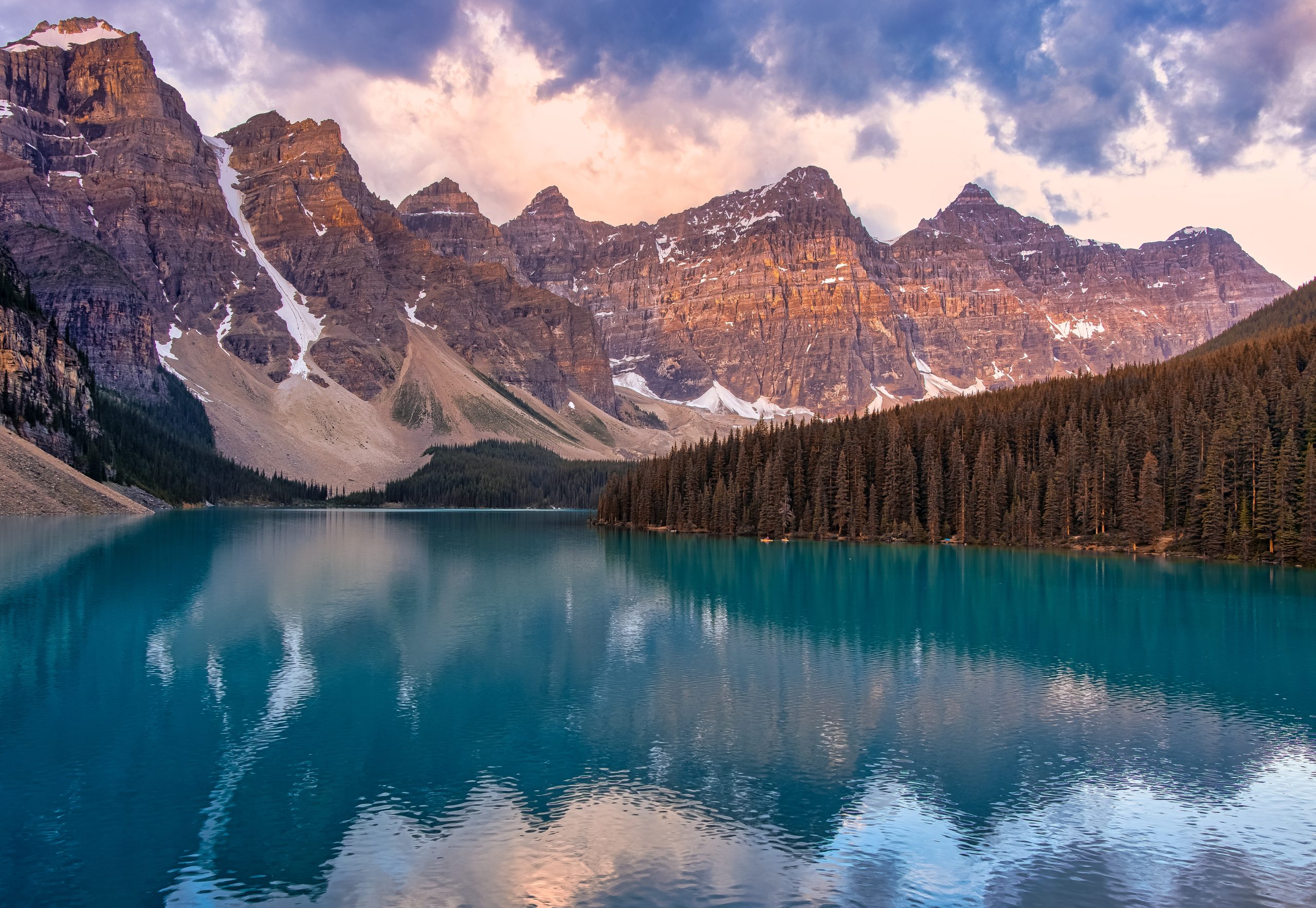 view of a lake and mountains Royalty Free Stock Photo for Download